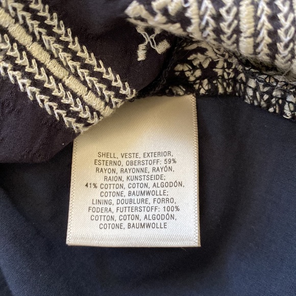 Anthropologie Golding Horses Dark Gray With Off White Embroidery Detail … - Picture 11 of 11